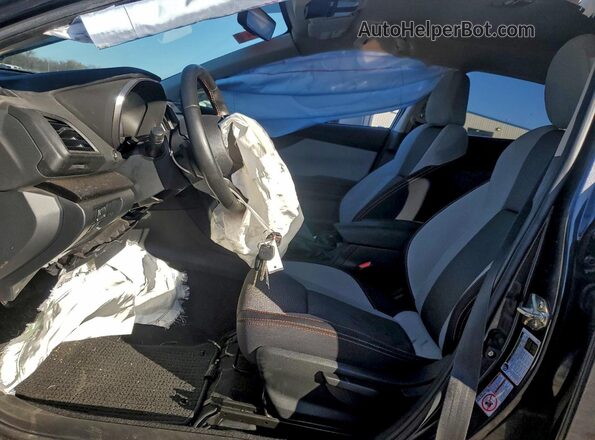 JF2GTACC5K8326495 2019 SUBARU CROSSTREK Charcoal Вид салону спереду