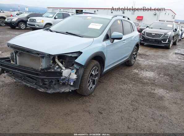 JF2GTAEC7L8242399 2020 SUBARU CROSSTREK Blue წინა მარცხენა ხედი სამი მეოთხედიდან