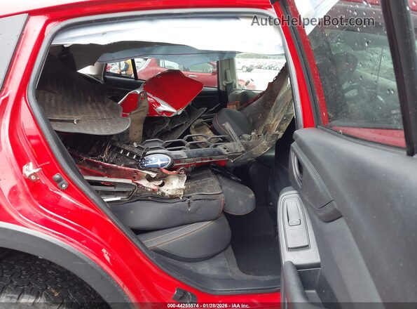 JF2GTAEC8L8228690 2020 SUBARU CROSSTREK Red Widok naklejki z numerem VIN