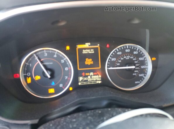 JF2GTHNC2NH205210 2022 SUBARU CROSSTREK Black Instrument cluster view