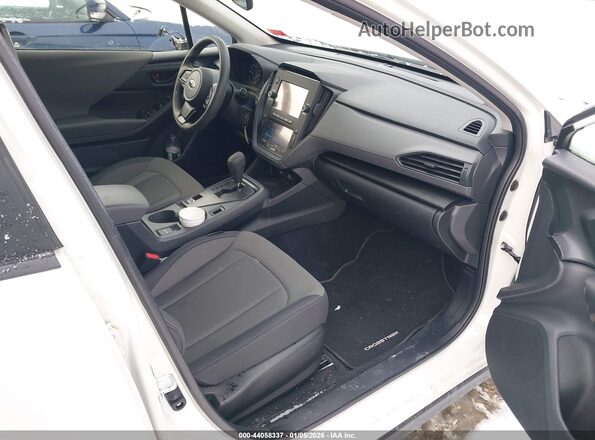 JF2GUABC3S8226555 2025 SUBARU CROSSTREK White Widok wnętrza z przodu