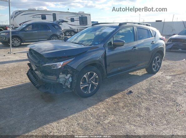 JF2GUADC6R8279872 2024 SUBARU CROSSTREK Gray Vista tres cuartos delantera izquierda
