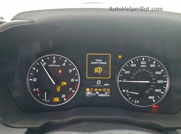 JF2GUADCXRH322268 2024 SUBARU CROSSTREK Blue Instrument cluster view