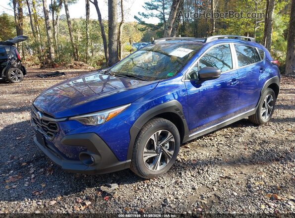 JF2GUHDC7S8305362 2025 SUBARU CROSSTREK Blue Vista tres cuartos delantera izquierda