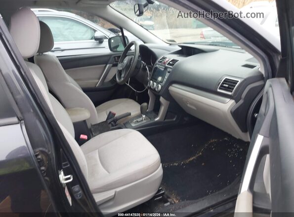 JF2SJADC5GH401735 2016 SUBARU FORESTER 2.5 Gray Widok wnętrza z przodu