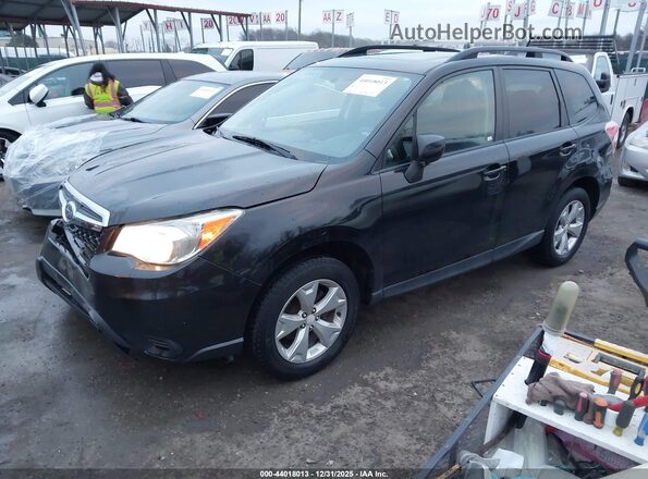 JF2SJADC8GH406654 2016 SUBARU FORESTER 2.5 Black Vista tres cuartos delantera izquierda