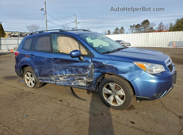 JF2SJADC8GH499076 2016 SUBARU FORESTER 2.5 Blue Передня права чверть