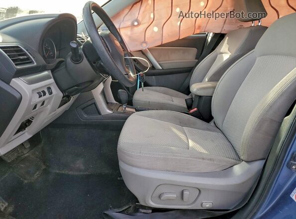 JF2SJADC8GH499076 2016 SUBARU FORESTER 2.5 Blue Вид салону спереду