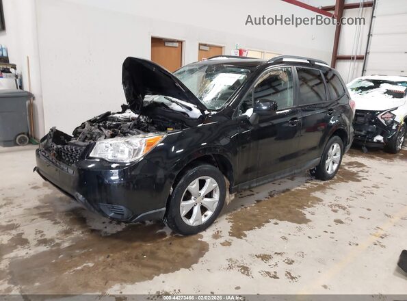 JF2SJADCXGH405781 2016 SUBARU FORESTER 2.5 Black Vista tres cuartos delantera izquierda