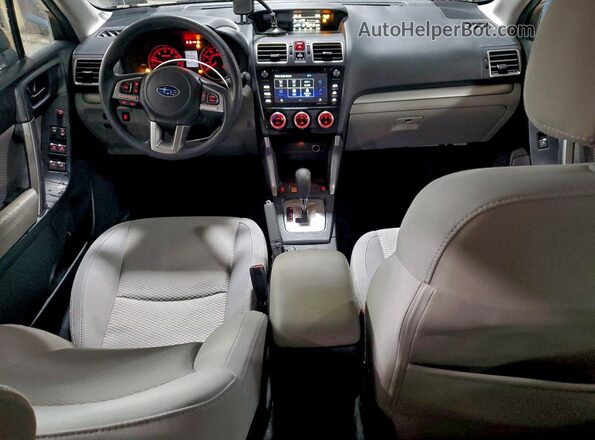 JF2SJAEC1JH422149 2018 SUBARU FORESTER 2.5 Угольный Вид панели приборов