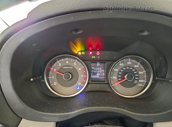 JF2SJAHCXGH510637 2016 SUBARU FORESTER 2.5 Silver Вид щитка приладів