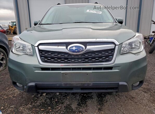 JF2SJAVC3GH417625 2016 SUBARU FORESTER 2.5I TO Green წინა ხედი