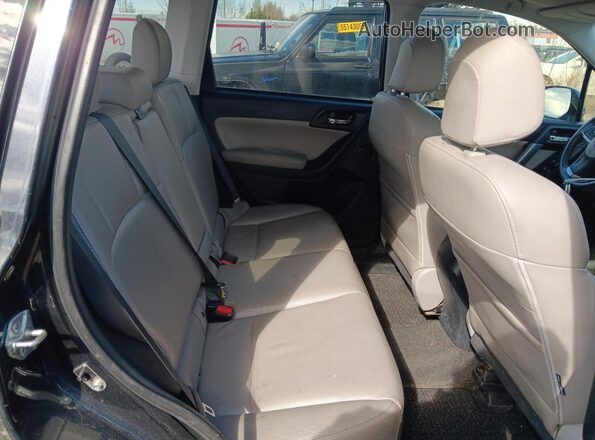 JF2SJAVC7GH549884 2016 SUBARU FORESTER 2.5I TO Black უკანა სავარძლების ხედი