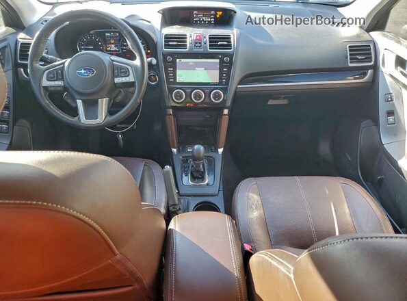 JF2SJAWC7HH434556 2017 SUBARU FORESTER 2.5I TO Brown Вид панелі приладів