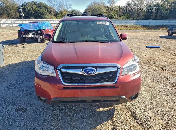 JF2SJAXC8GH456546 2016 SUBARU FORESTER 2.5I TO Red წინა ხედი