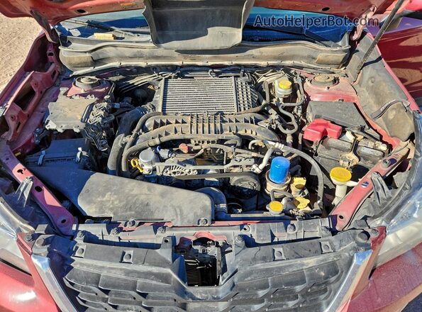 JF2SJGEC8JH446676 2018 SUBARU FORESTER2. Maroon Vista del compartimento del motor