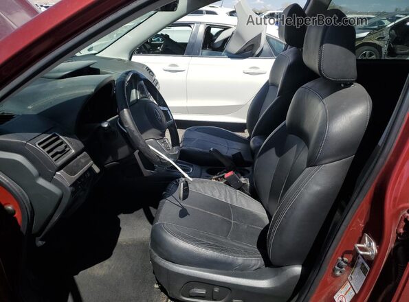 JF2SJGTC6HH411955 2017 SUBARU FORESTER2. Red Вид салону спереду