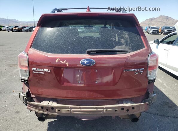 JF2SJGTC6HH411955 2017 SUBARU FORESTER2. Red Вид ззаду
