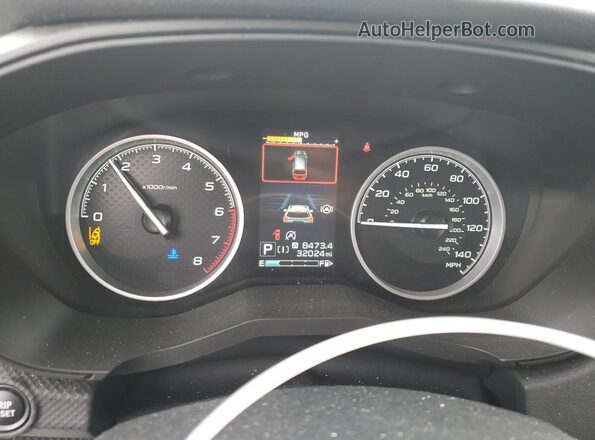 JF2SKACC2RH474238 2024 SUBARU FORESTER Black Instrument cluster view