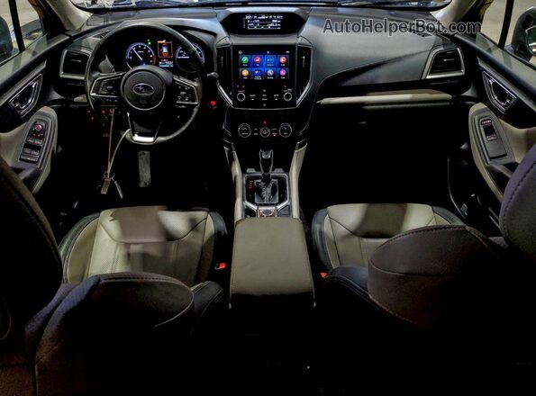 JF2SKAPC9NH517588 2022 SUBARU FORESTER Red Dashboard view