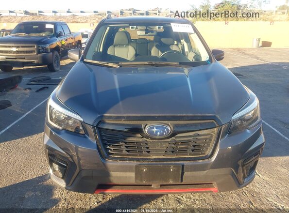 JF2SKARC3MH542627 2021 SUBARU FORESTER Black Rear interior view