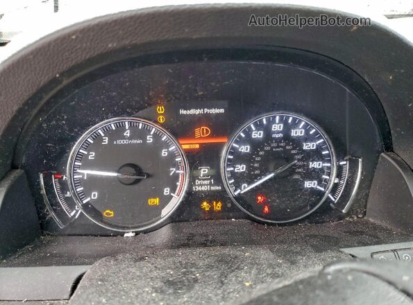 JH4KC1F51GC000749 2016 ACURA RLX Gray Vista del cuadro de instrumentos