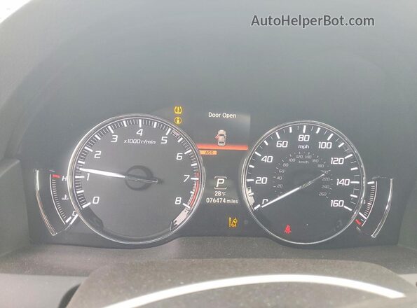 JH4KC1F58JC000741 2018 ACURA RLX Black Вид задніх сидінь