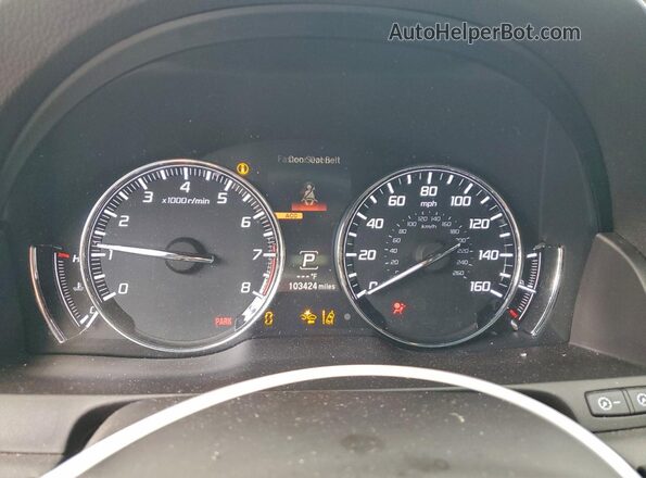 JH4KC1F58JC001503 2018 ACURA RLX Black ხელსაწყოთა პანელის ხედი