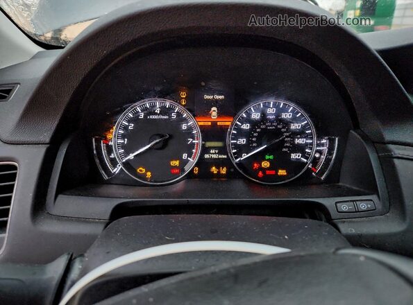 JH4KC1F59GC001700 2016 ACURA RLX Gray Вид щитка приладів