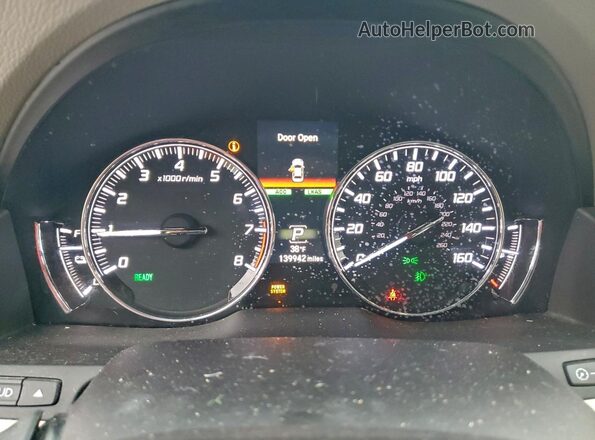 JH4KC2F57HC000004 2017 ACURA RLX White Instrument cluster view
