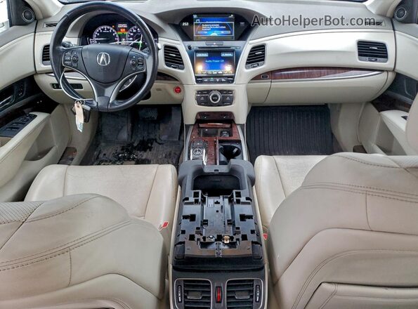 JH4KC2F57HC000004 2017 ACURA RLX White Dashboard view