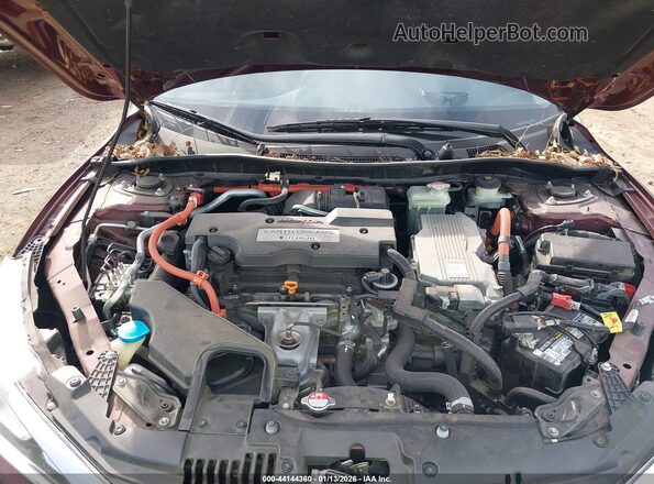 JHMCR6F32HC022629 2017 HONDA ACCORD HYBRID Burgundy Հետևի տեսք