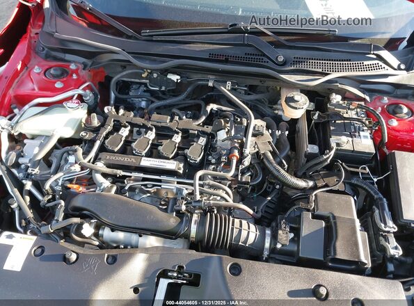 JHMFC1F78KX007041 2019 HONDA CIVIC Red Вид ззаду