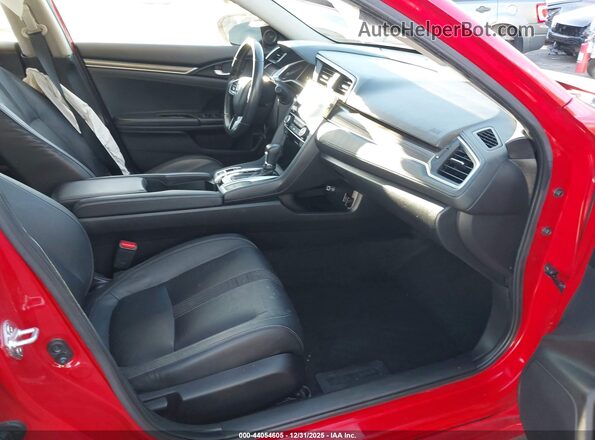 JHMFC1F78KX007041 2019 HONDA CIVIC Red Вид салону спереду