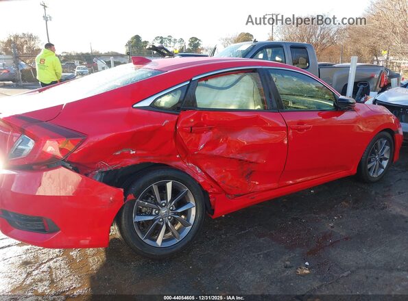 JHMFC1F78KX007041 2019 HONDA CIVIC Red Вид задньої частини салону