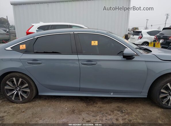 JHMFE1F73NX008421 2022 HONDA CIVIC Gray უკანა სალონის ხედი