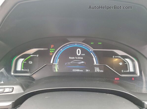 JHMZC5F11KC004411 2019 HONDA CLARITY Black Instrument cluster view