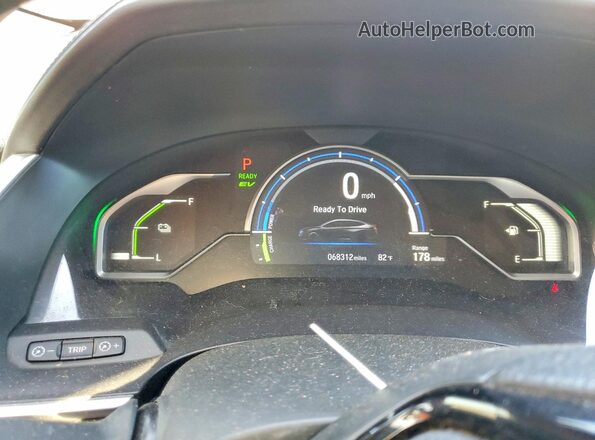 JHMZC5F14KC005312 2019 HONDA CLARITY Black Vista del cuadro de instrumentos