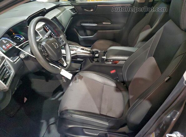 JHMZC5F14KC800585 2019 HONDA CLARITY Charcoal Widok wnętrza z przodu