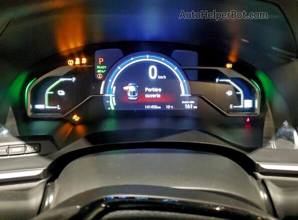 JHMZC5F14KC800585 2019 HONDA CLARITY Charcoal Widok zestawu wskaźników
