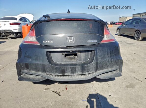JHMZF1D43GS000242 2016 HONDA CR-Z Black Rear view