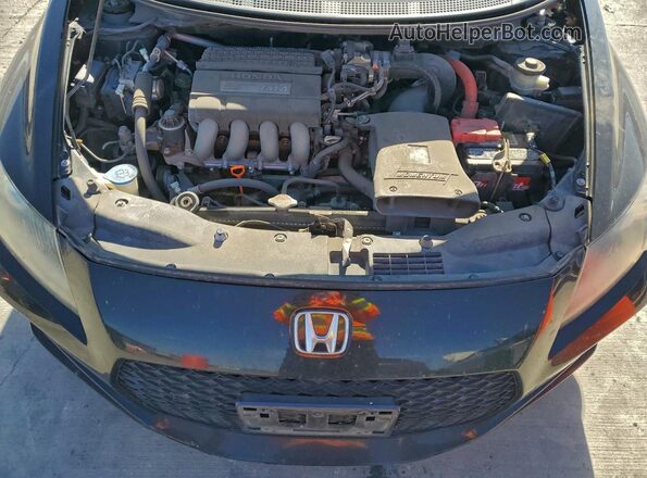 JHMZF1D43GS000242 2016 HONDA CR-Z Black Rear interior view