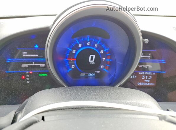 JHMZF1D64GS001515 2016 HONDA CR-Z White Вид щитка приладів