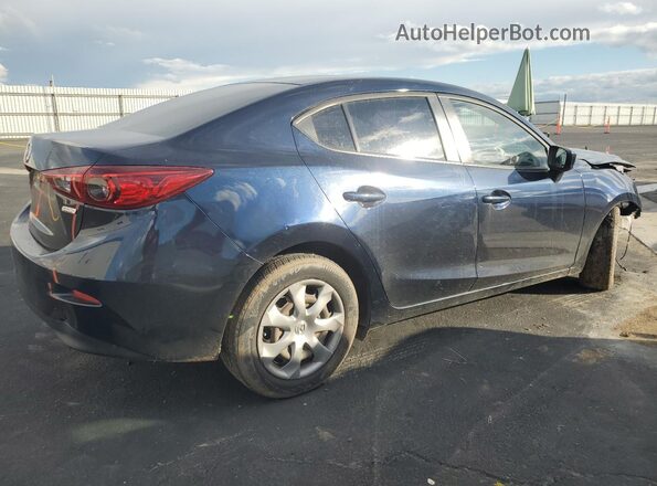 JM1BM1T7XG1344046 2016 MAZDA 3 Синий Задняя правая четверть