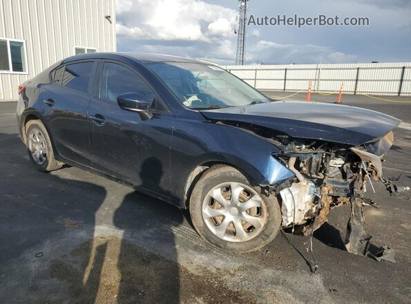 JM1BM1T7XG1344046 2016 MAZDA 3 Синий Передняя правая четверть