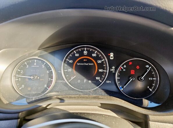 JM1BPABL0M1330707 2021 MAZDA 3 White Instrument cluster view