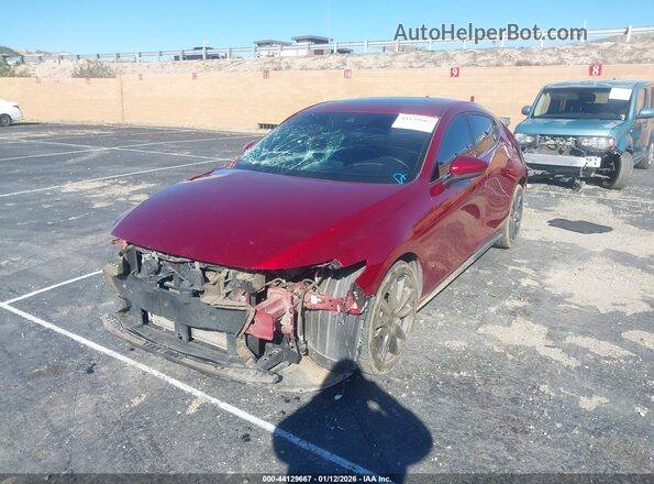 JM1BPAML0N1516634 2022 MAZDA 3 Red წინა მარცხენა ხედი სამი მეოთხედიდან