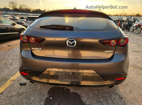 JM1BPBNM6K1123715 2019 MAZDA 3 Gray Widok z tyłu