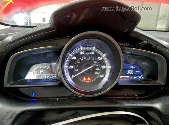 JM1DKBC72G0126046 2016 MAZDA CX-3 Красный Вид щитка приборов
