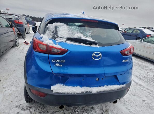 JM1DKDB72H0142195 2017 MAZDA CX-3 Blue Вид ззаду